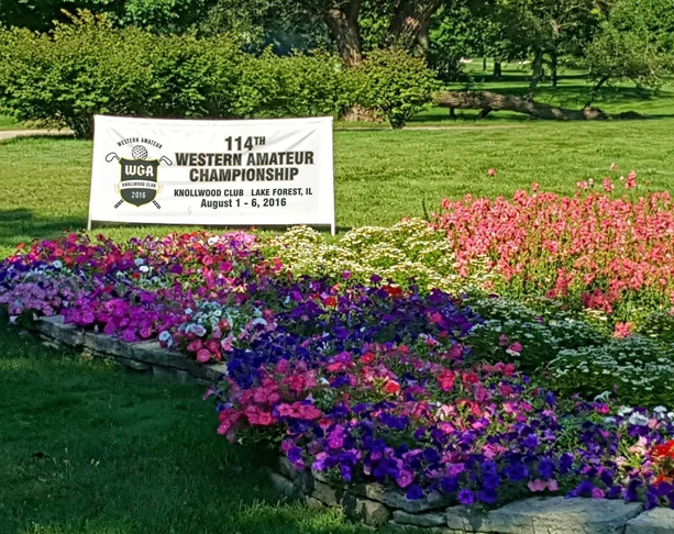 The Western Amateur Golf Championship held at Knollwood Club in Lake Forest, IL. The grounds are beautiful. The banner we provided is canvas with pole pockets.