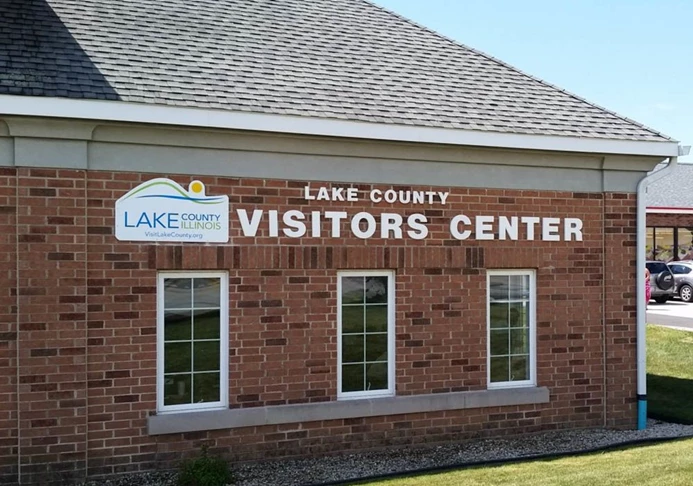 Exterior Dimensional Letters and Logo for Visit Lake County Office