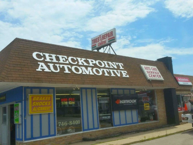 Dimensional letters for Checkpoint Automotive in Zion, IL