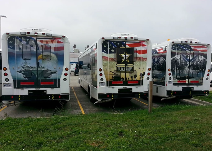 Bus Wraps for VA Medical Center