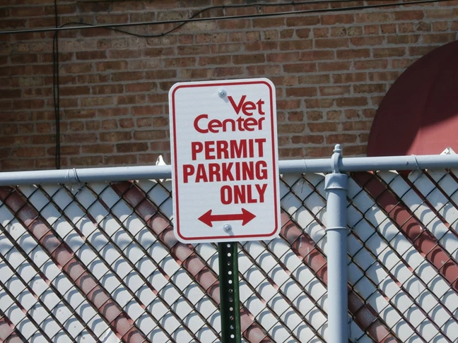 Reserved Permit Parking Sign